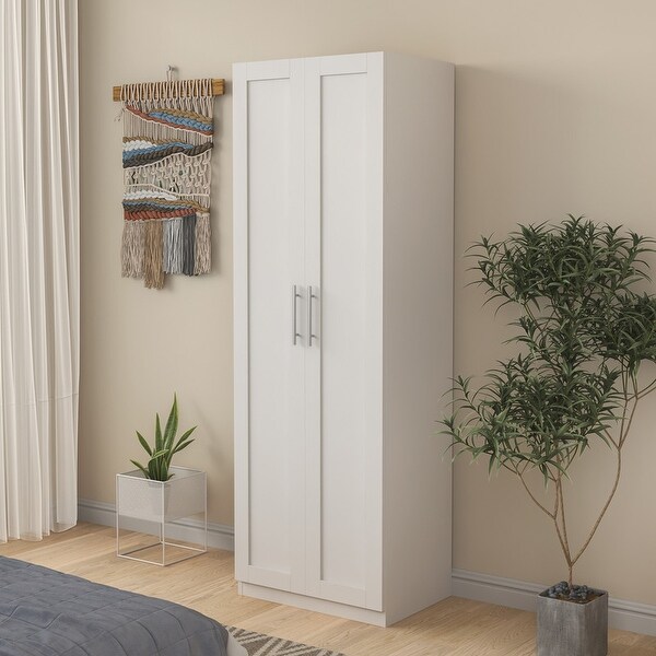 Wooden locker， 2 doors， 3 shelves， wardrobe closet， separate kitchen storage locker - - 38105666