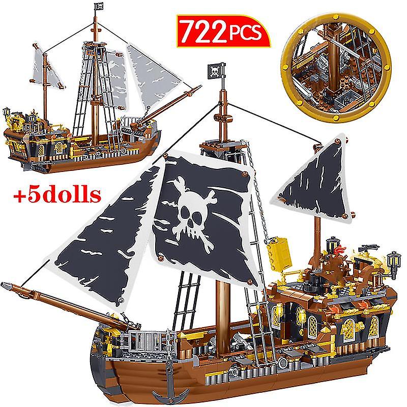 Kids Toys Ship Pirate Model Moc Bricks The Eternity Pirates Ships Building Blocks Ideas Series Boat Bricks Boys Birthday Gifts