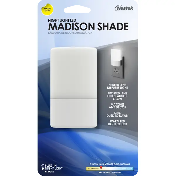 Westek Madison Shade LED Night Light