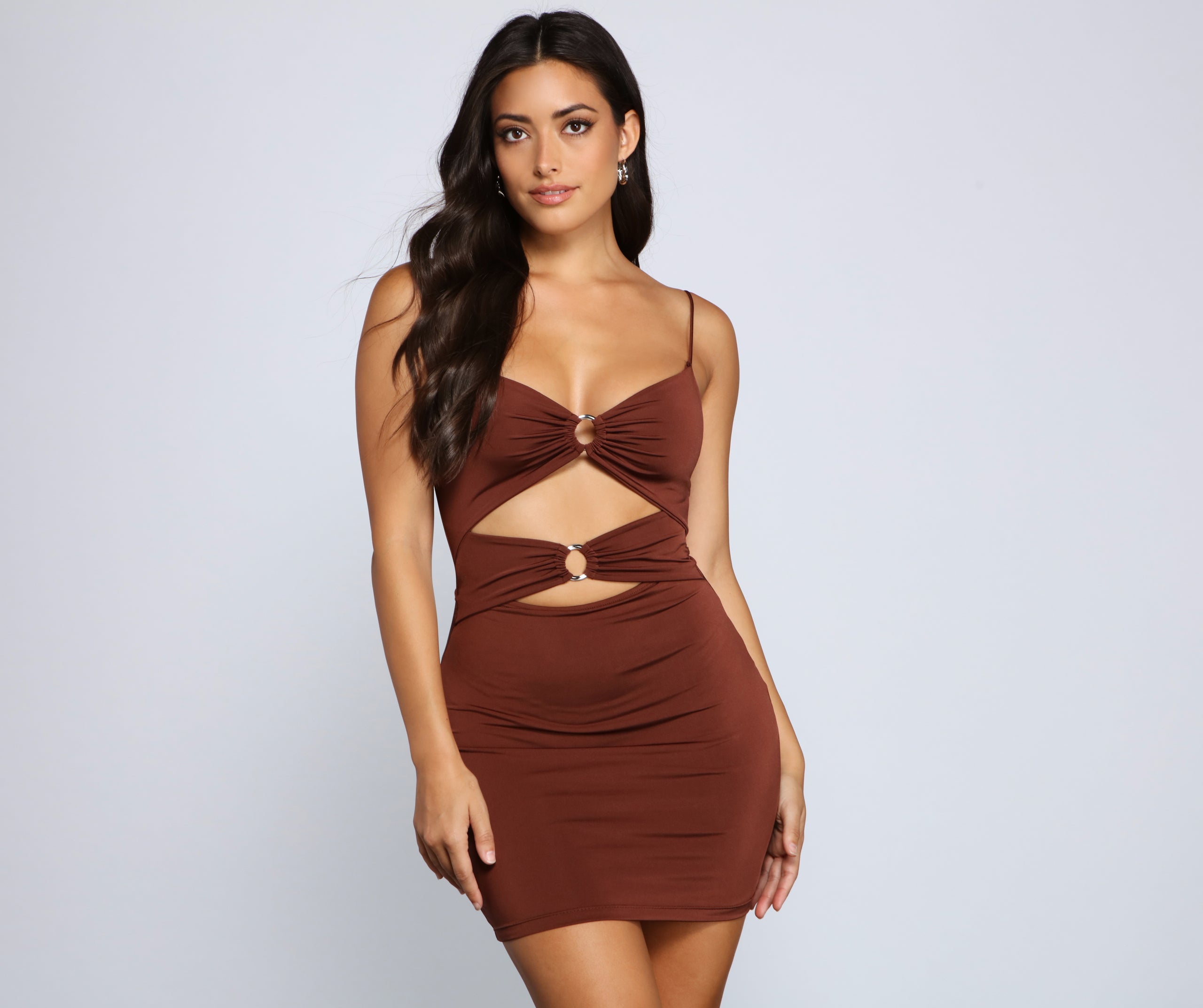 Bold Stunner Cutout Mini Dress