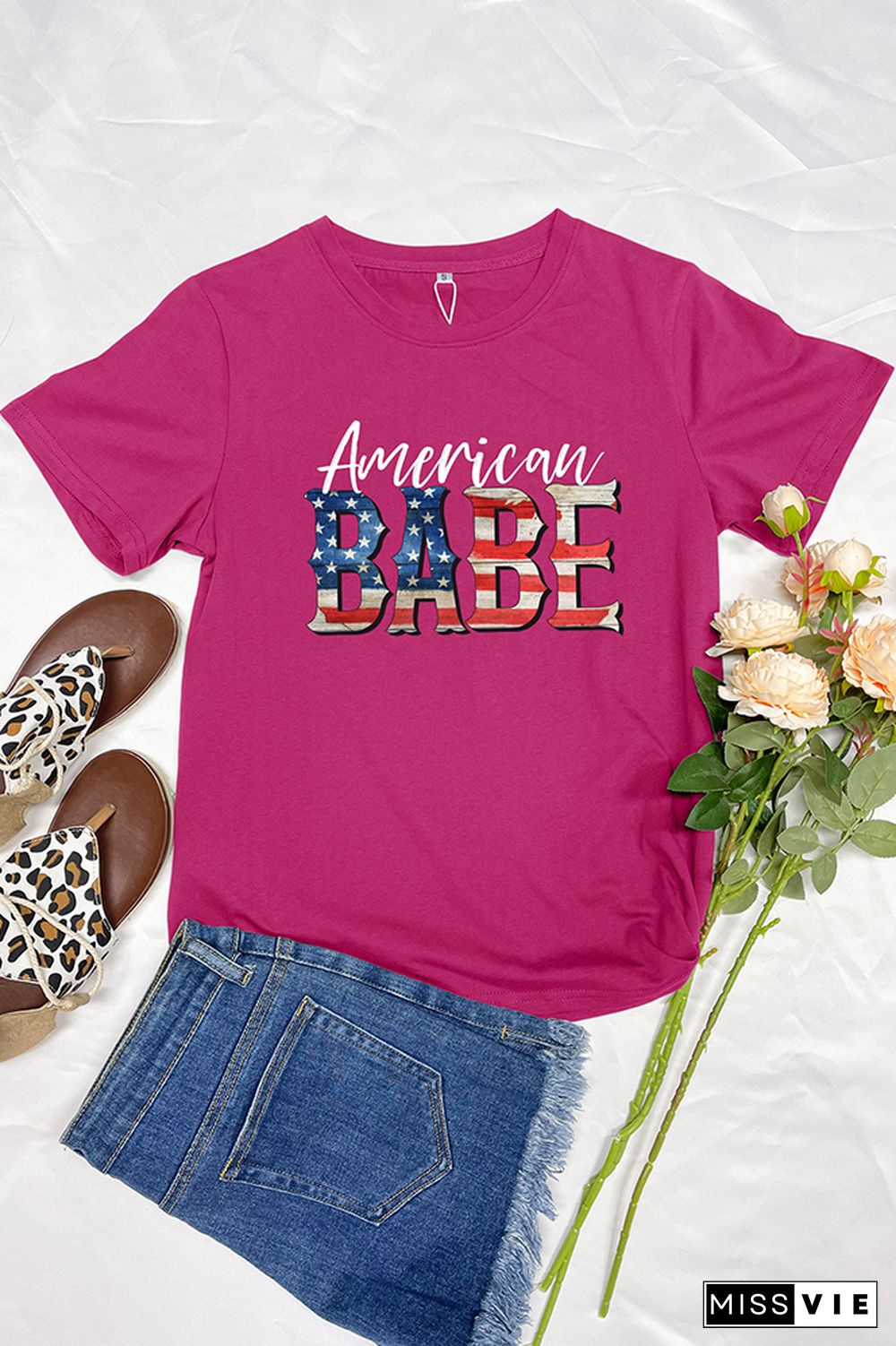 American Babe Graphic Tee Wholesale