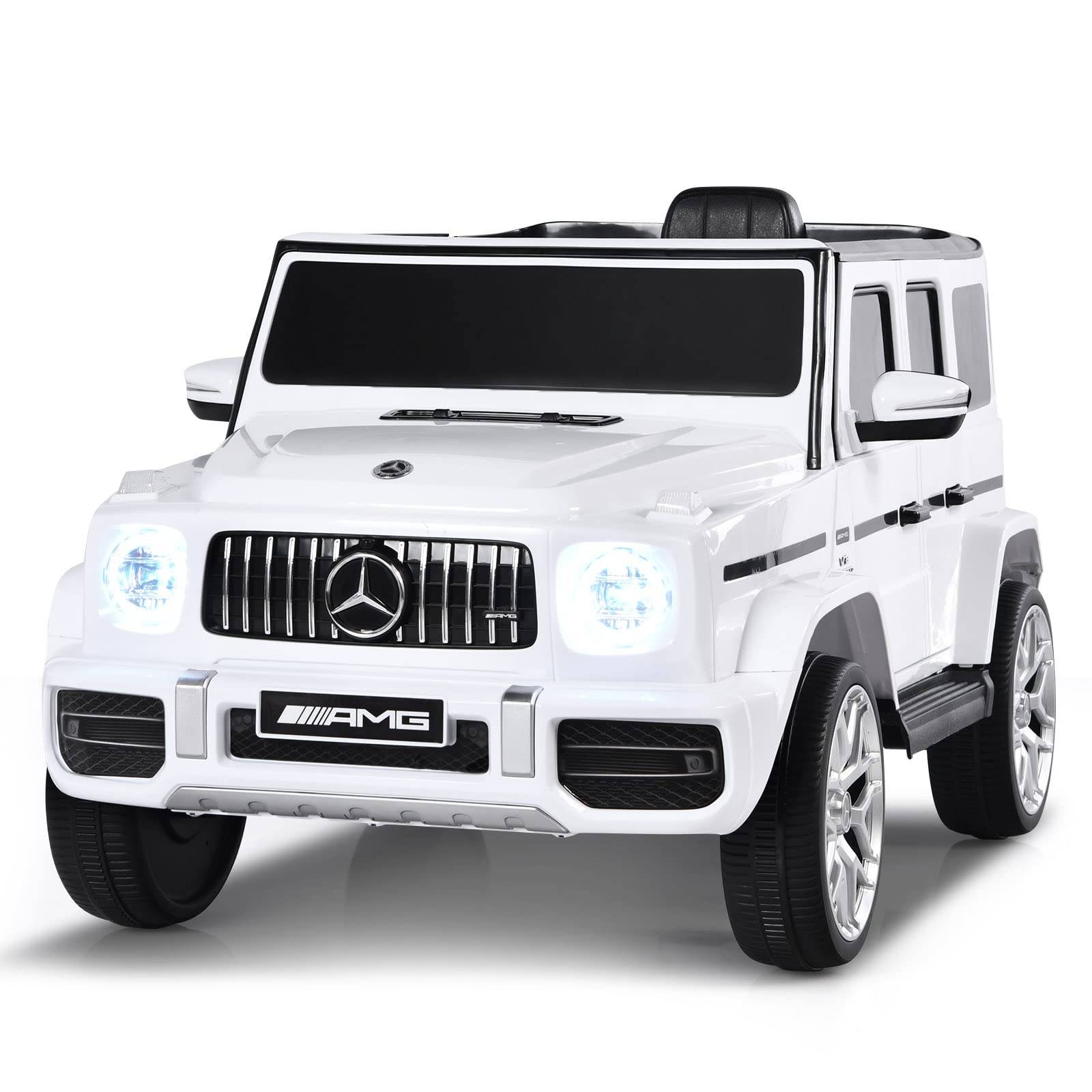 Costzon Ride on Car, 12V Licensed Mercedes-Benz G63 Battery Powered Vehicle w/ Remote Control