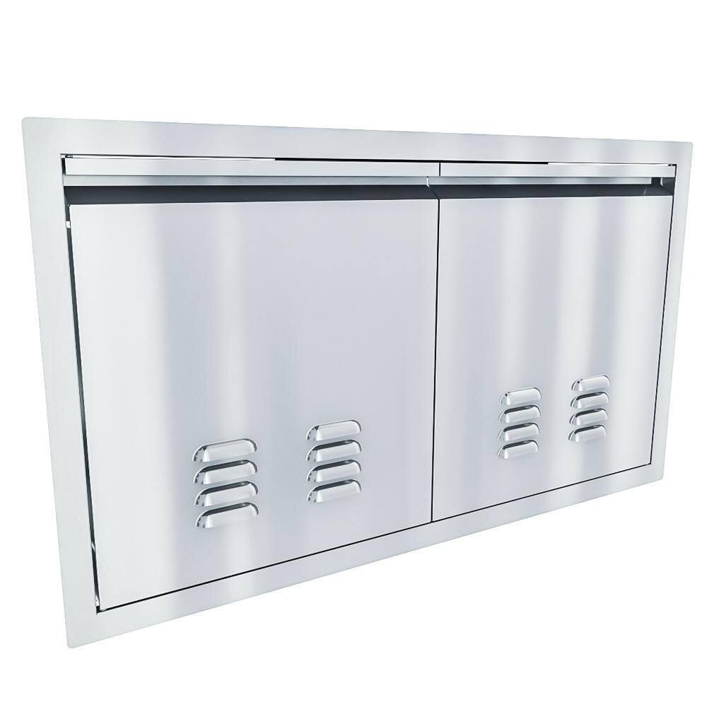 Sunstone Aruba 36 in. Stainless Steel 2-Doors Vented Access Door Unit ARU-DDV36