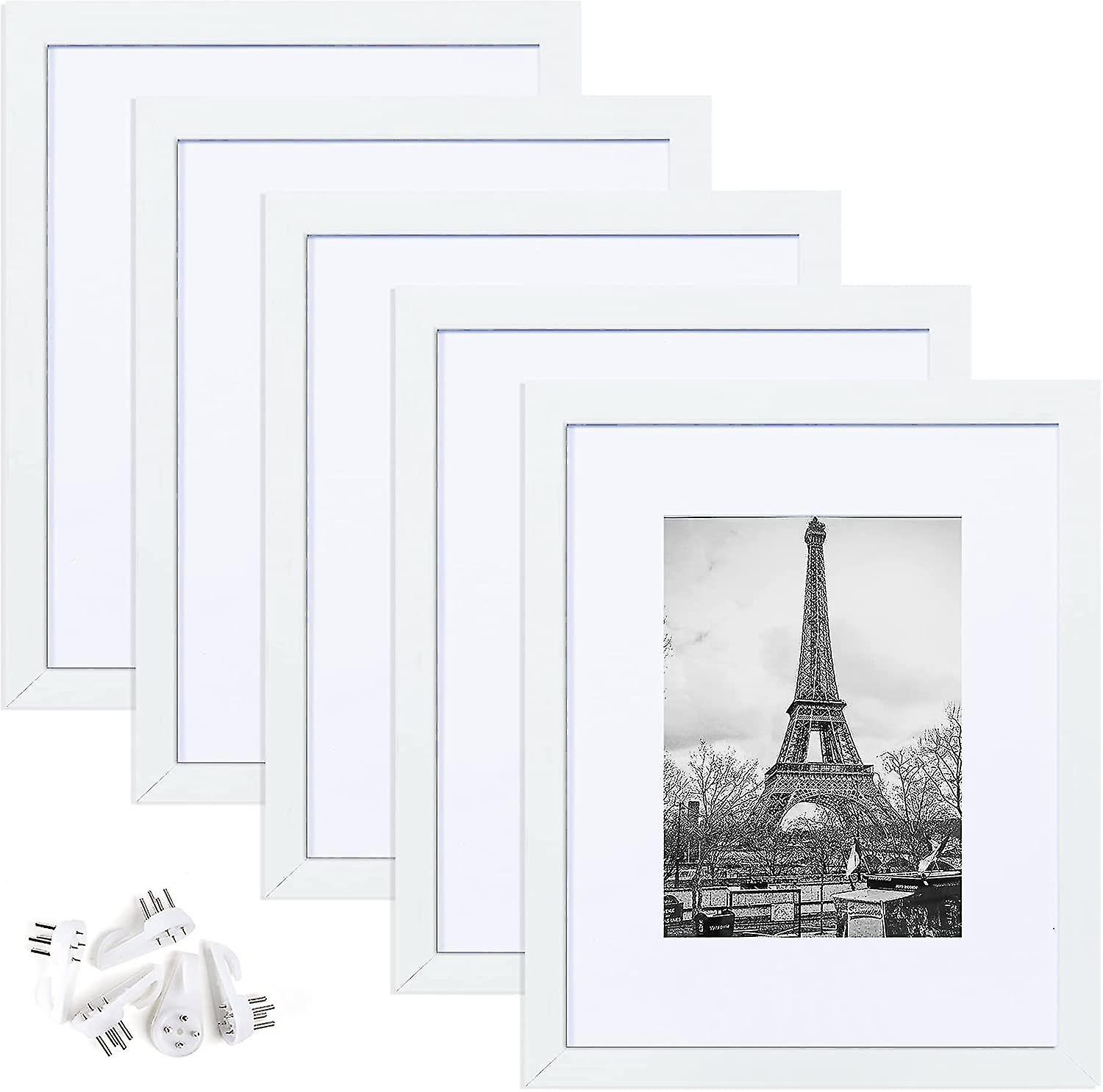 5pcs Picture Frames Gallery Wall Photo Frame 8 X 10 Inch For Tabletop Display