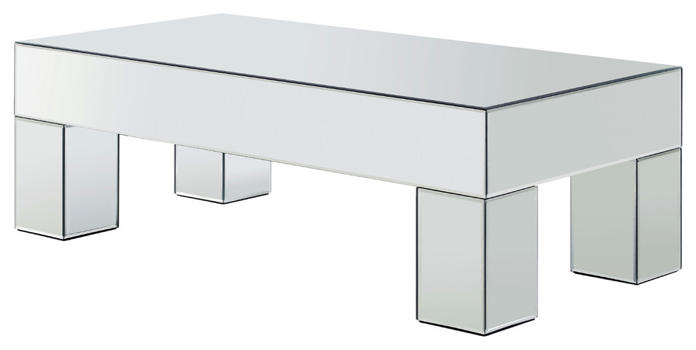 Lainy Mirrored Coffee Table   Contemporary   Coffee Tables   by HedgeApple  Houzz