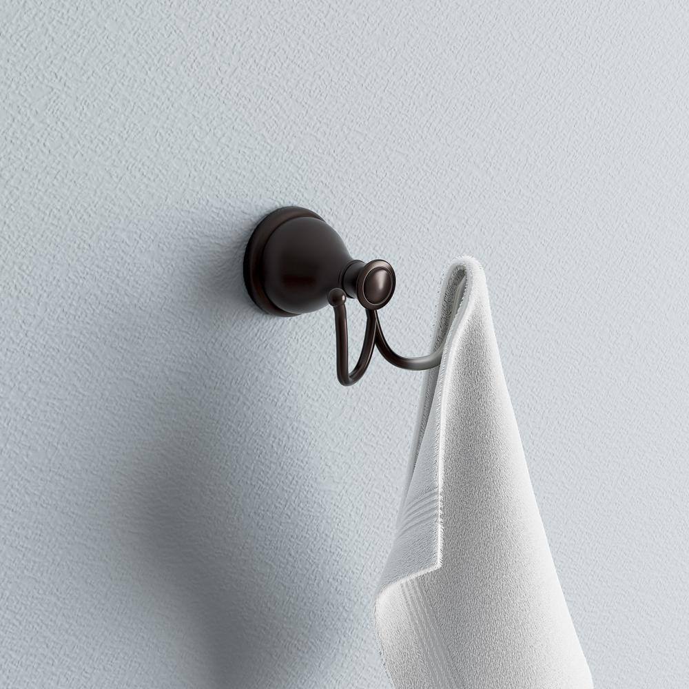 ARISTA Castilla Collection Double Robe Hook in Oil Rubbed Bronze BA5903-RHKJ-ORB