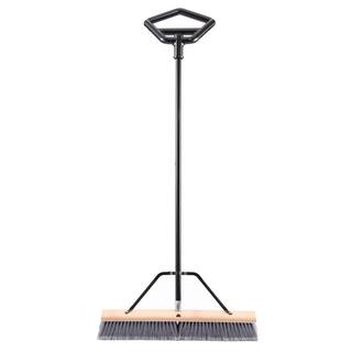 US.SHOVEL Easy Back 24 in. Garage and Porch Ergonomic Push Broom BR24BGF