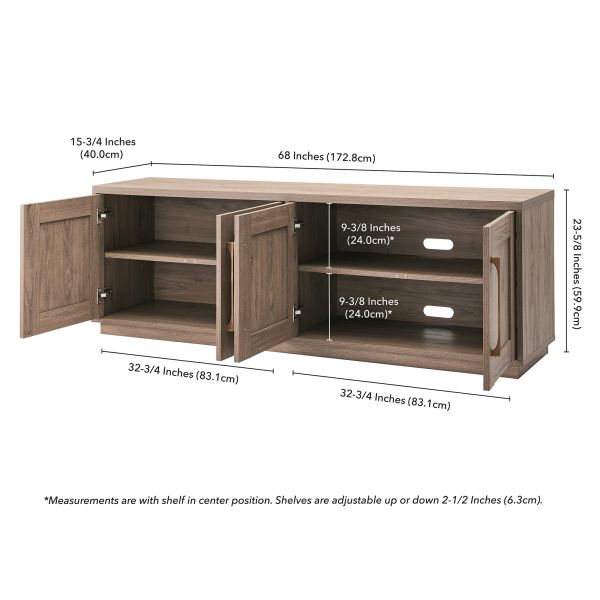 Tillman Rectangular TV Stand for TV's up to 75