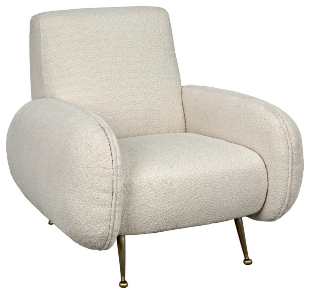 Boston Chair  Boucle Fabric   Modern   Armchairs And Accent Chairs   by Rustic Home Furniture Deco  Houzz