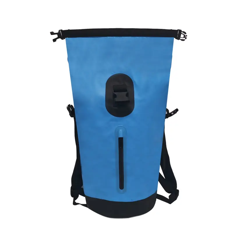 roll top waterproof foldable backpack dry bag with two strips for outdoor sports