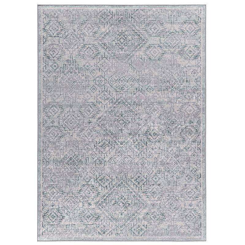 Linon Emerald Distress Diam Rug