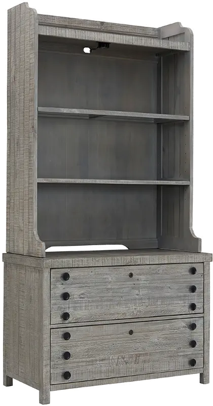 Studio 20 Gray Lateral File and Hutch