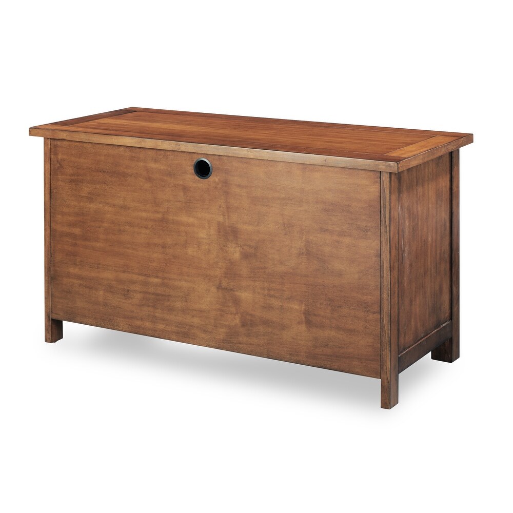 Tahoe Aged Maple Executive Pedestal Desk