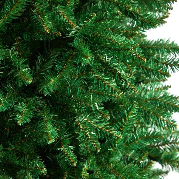 12' Slim Green Mountain Pine Artificial Christmas Tree with 3235 Bendable Branches