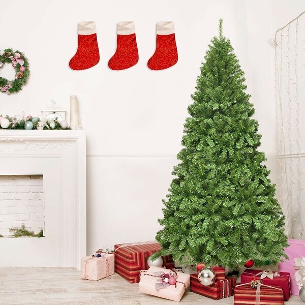 7.5Ft Unlit Hinged PVC Artificial Christmas Tree