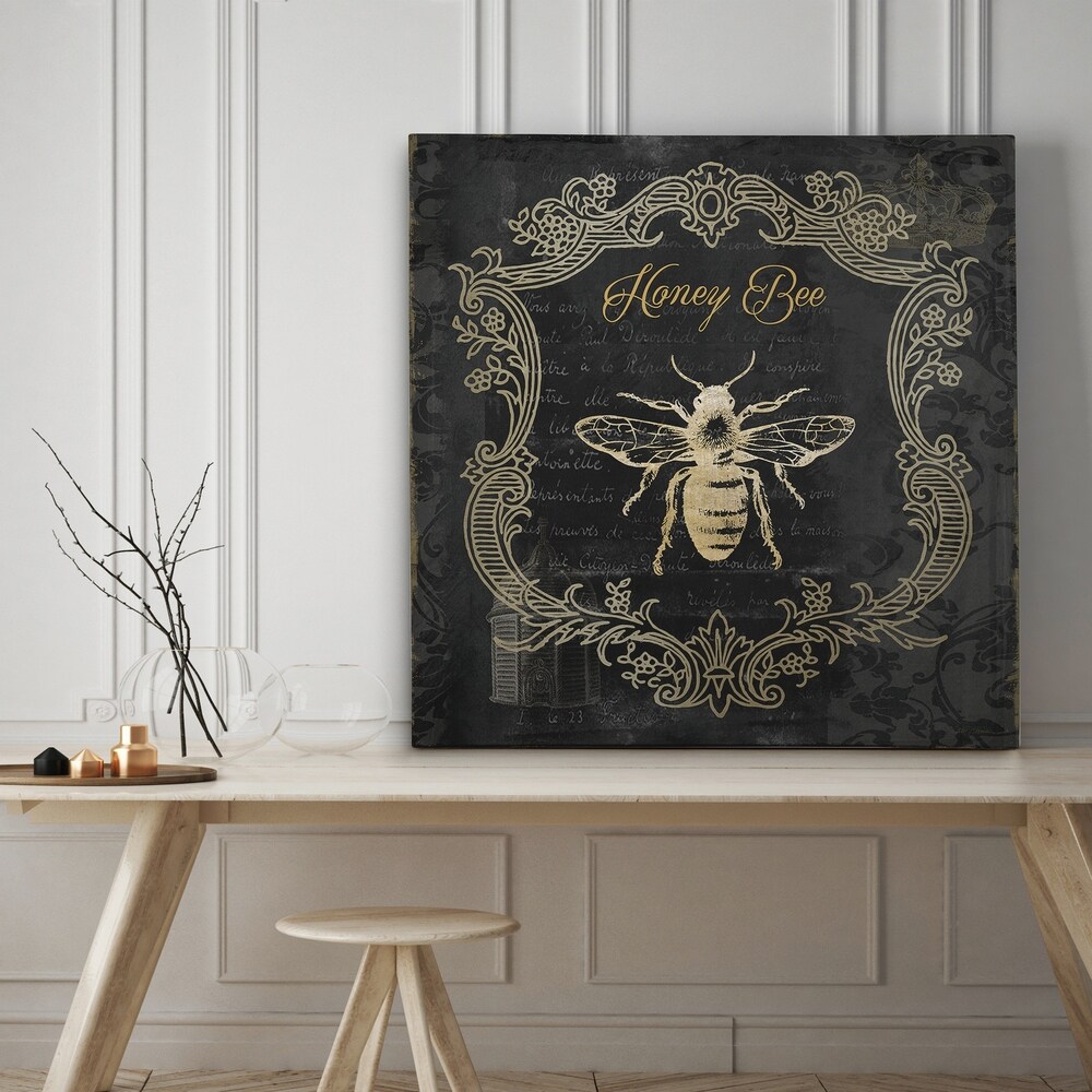 Royal Honey Bee II   Premium Gallery Wrapped Canvas   4 Sizes Available