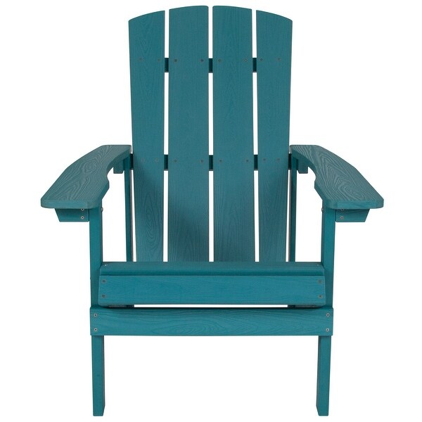 Allweather Poly Resin Wood Outdoor Adirondack Chair (Set of 4)