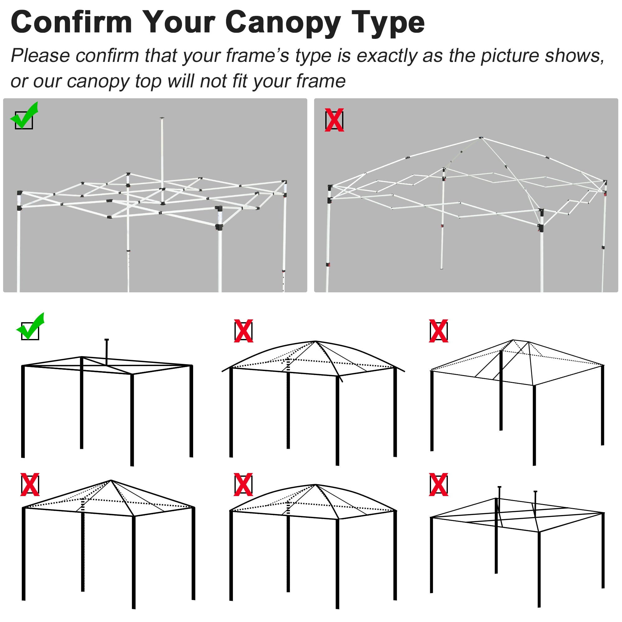 InstaHibit 10x10Ft Replacement Pop up Canopy Top Cover UV30+ Outdoor Yard Home