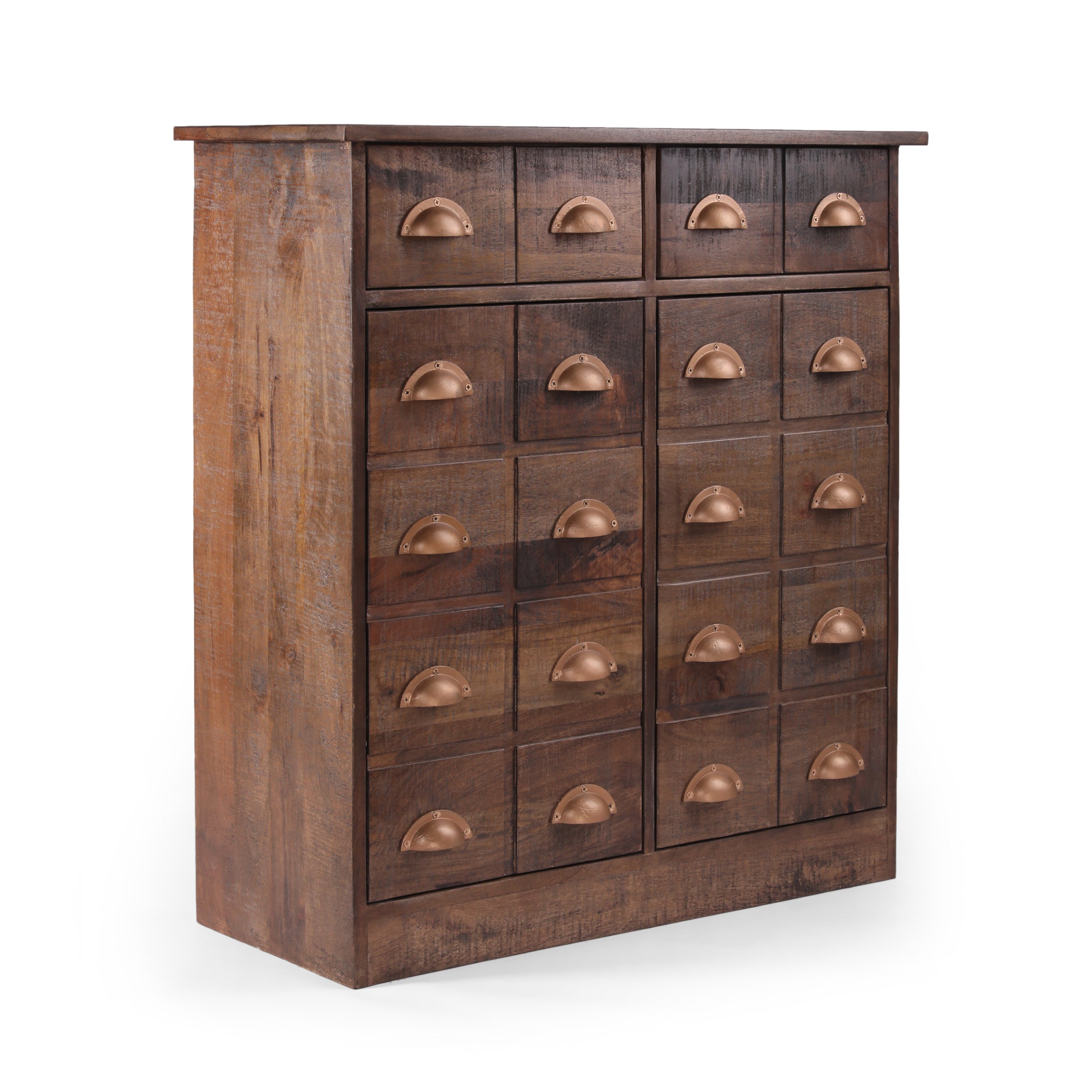 Tift Handcrafted Boho Mango Wood Cabinet