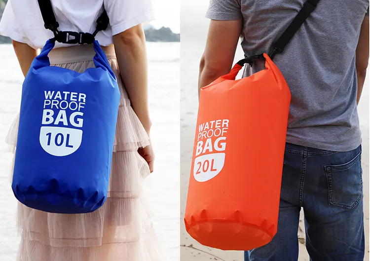 Window 2L 10L 20L Custom Logo Dry Bag Swimming Kayaking Boating Hiking Camping Fishing Waterproof Storage Backpack