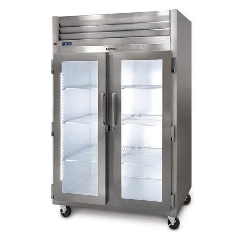 Traulsen G23010-023 Glass Door Freezer Merchandiser， 2 Doors with LED Embedded Lights