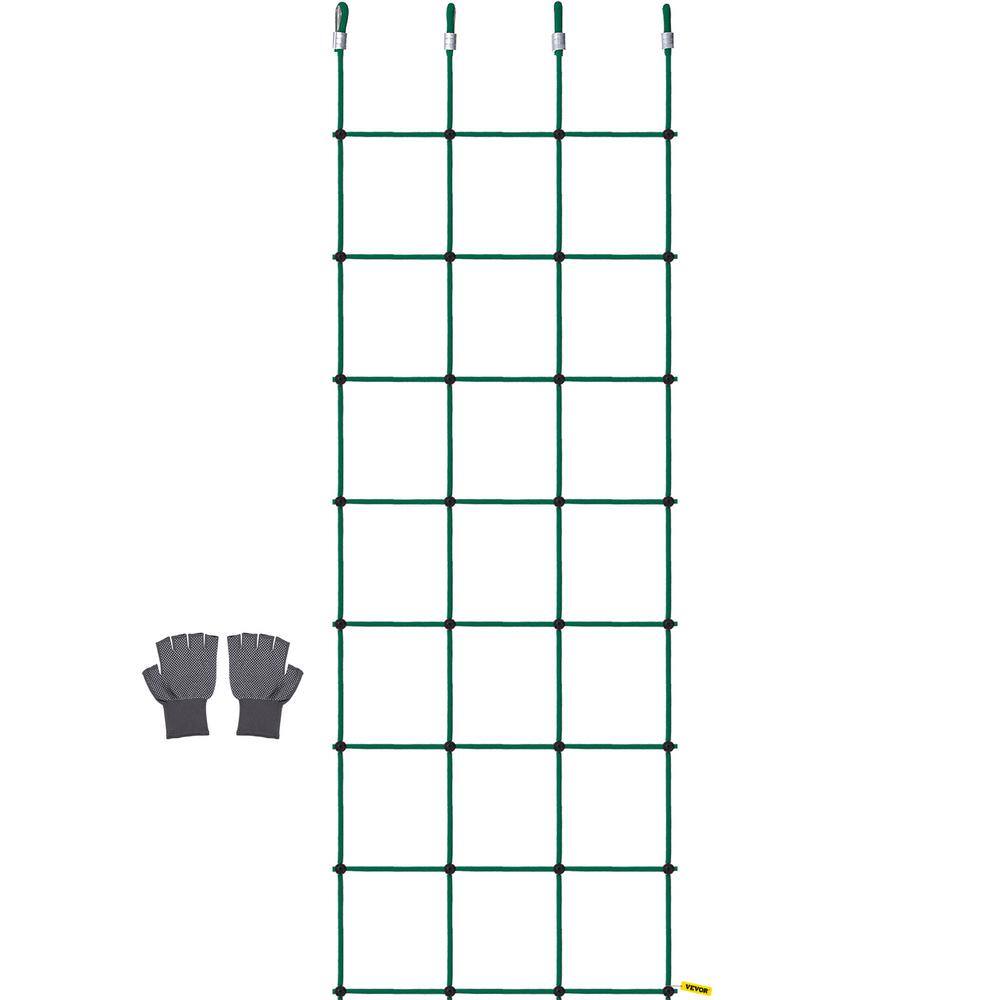 VEVOR Climbing Cargo Net 30 x 89 in. Polyester Playground Climbing Net with 500 lb. Load Large Military Climbing Cargo Net PPWLSBDD30X77ANBTV0