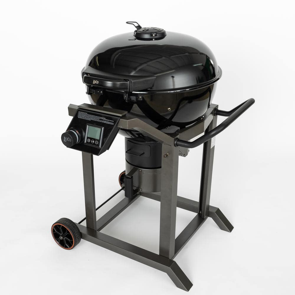 LOCO 22 in. SmartTemp Kettle Charcoal Grill in Black with Stand 2023060113