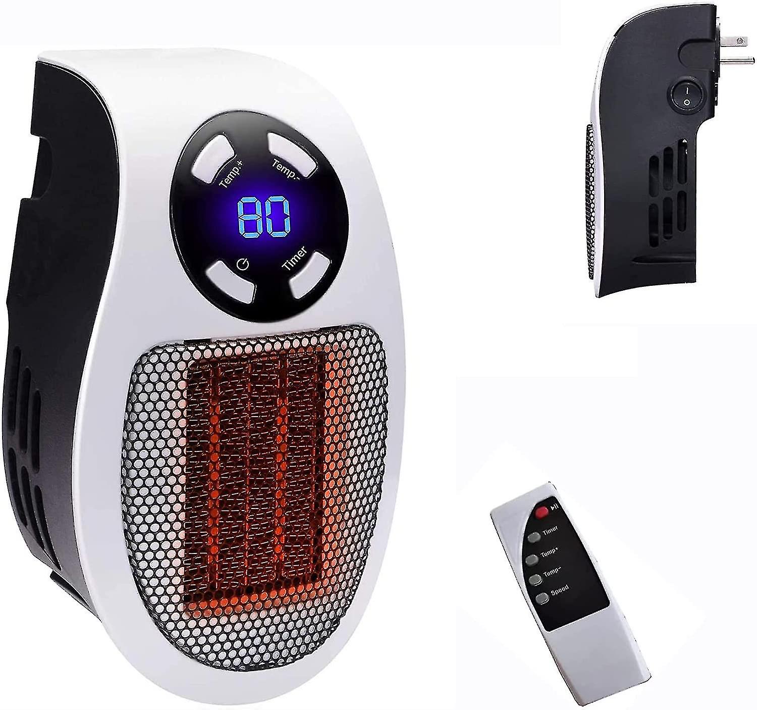 500w Heater， As Seen On Tv With Adjustable Thermostat And Timer And Led Display