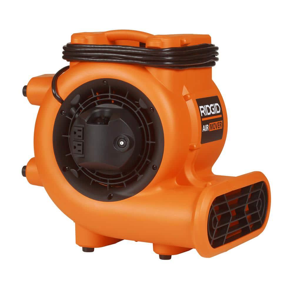 RIDGID 1625 CFM 3Speed Blower Fan Air Mover with Daisy Chain 3 Operating Positions for Water Damage Restoration