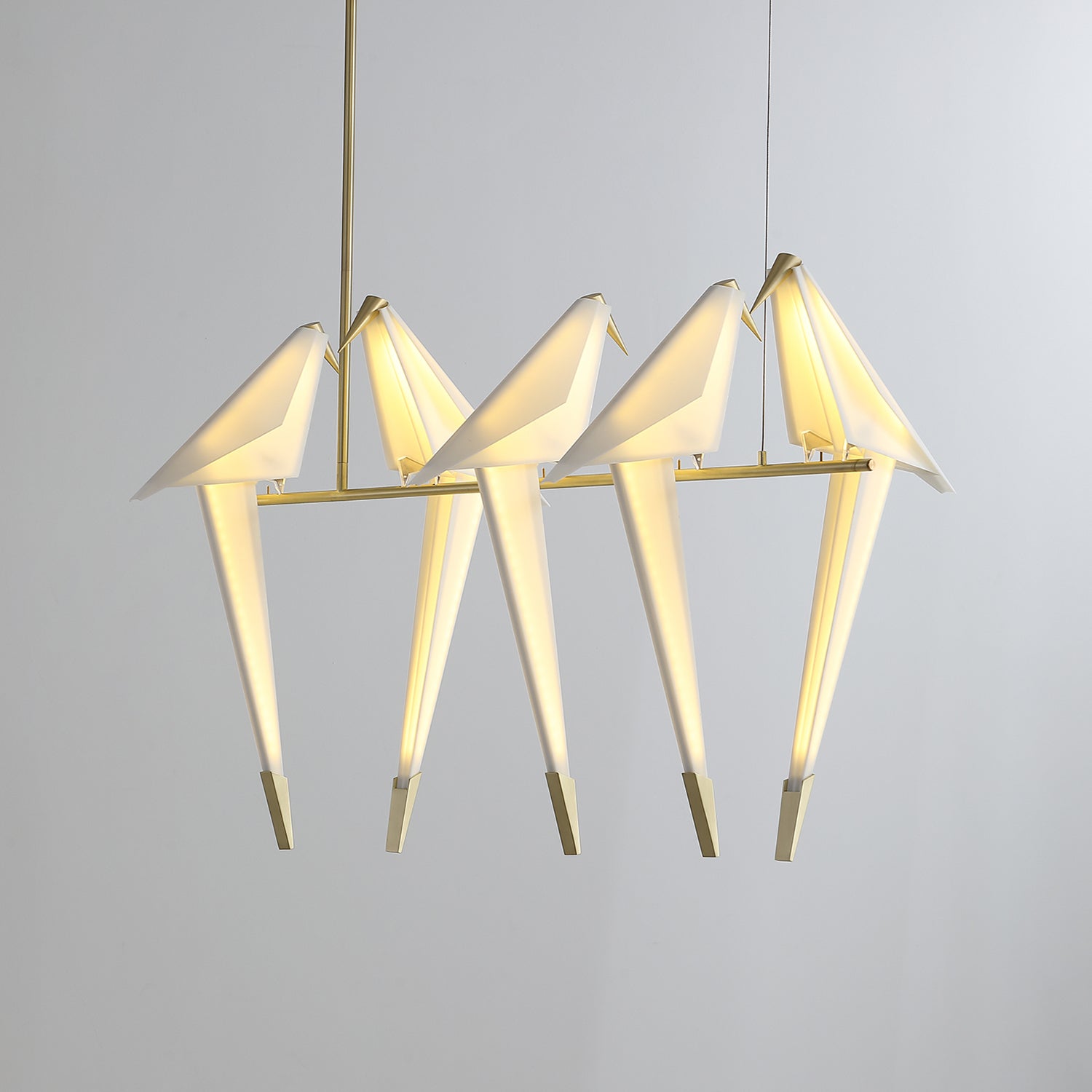 Paper Crane Bird LED Chandelier