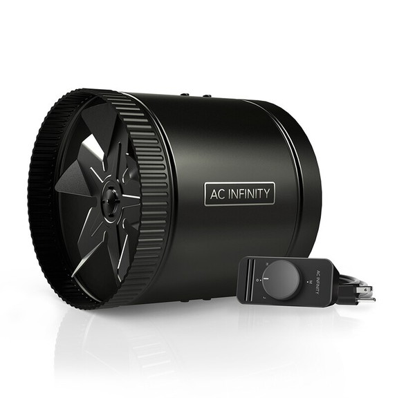 AC Infinity RAXIAL S8  Inline Booster Duct Fan wit...