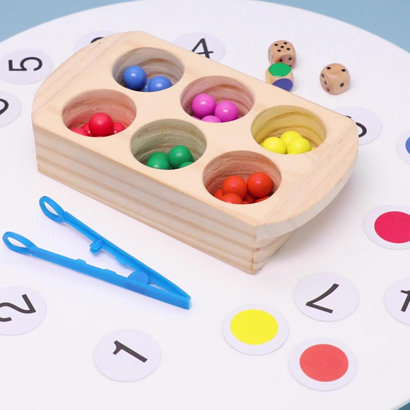 Wooden Board Beads Game Puzzle Counting Toy Kids Educational Gift For Girls Boys