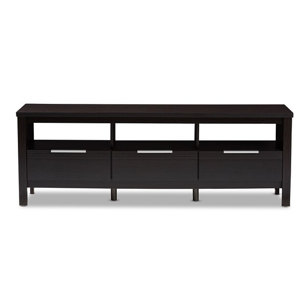 Elaine Modern and Contemporary Wenge Brown Finished TV Stand - 20.67