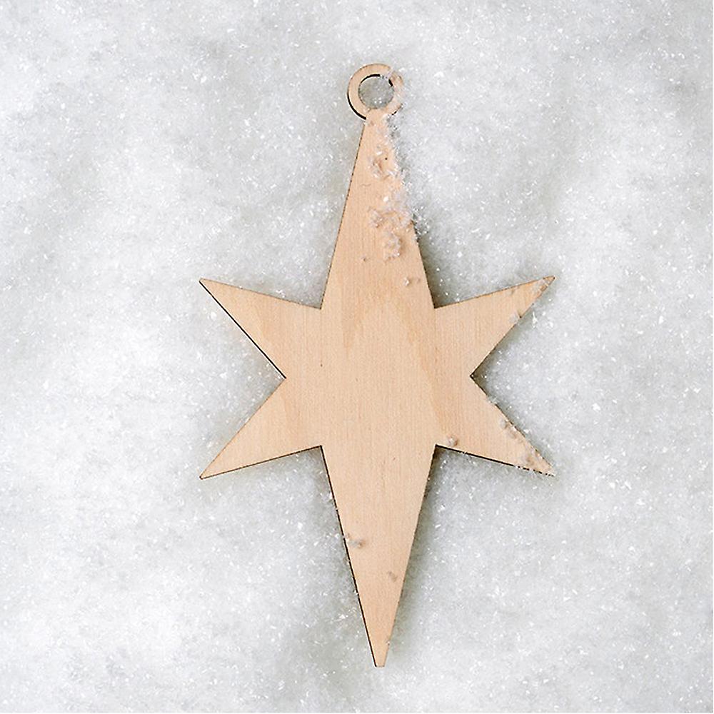 10pcs Christmas Tree Decorations Wooden Pendants Crafts Scene Layout Hanging Ornaments Party Wedding Holiday Adornment Blue