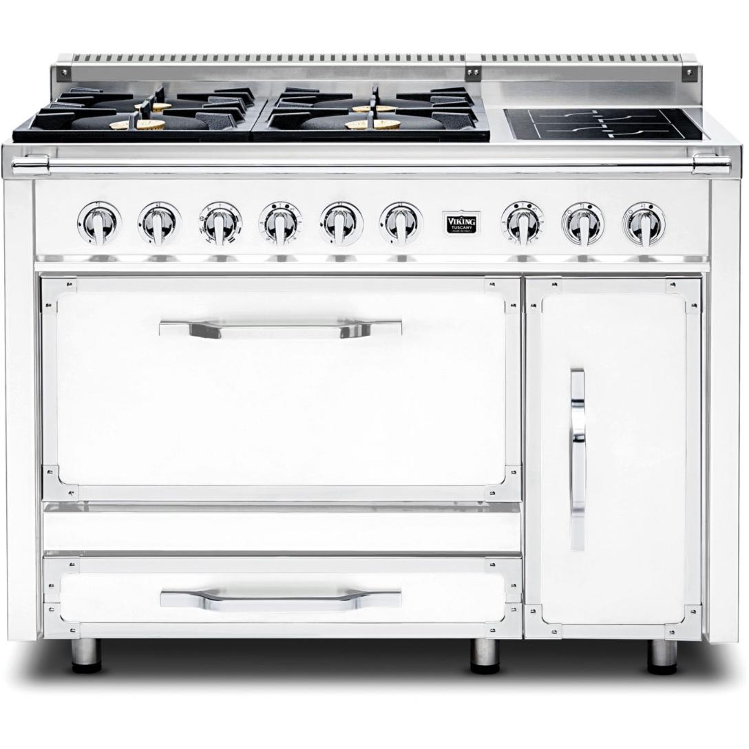 Viking 48-inch Freestanding Dual Fuel Range with True Convection Technology TVDR481-4IFW