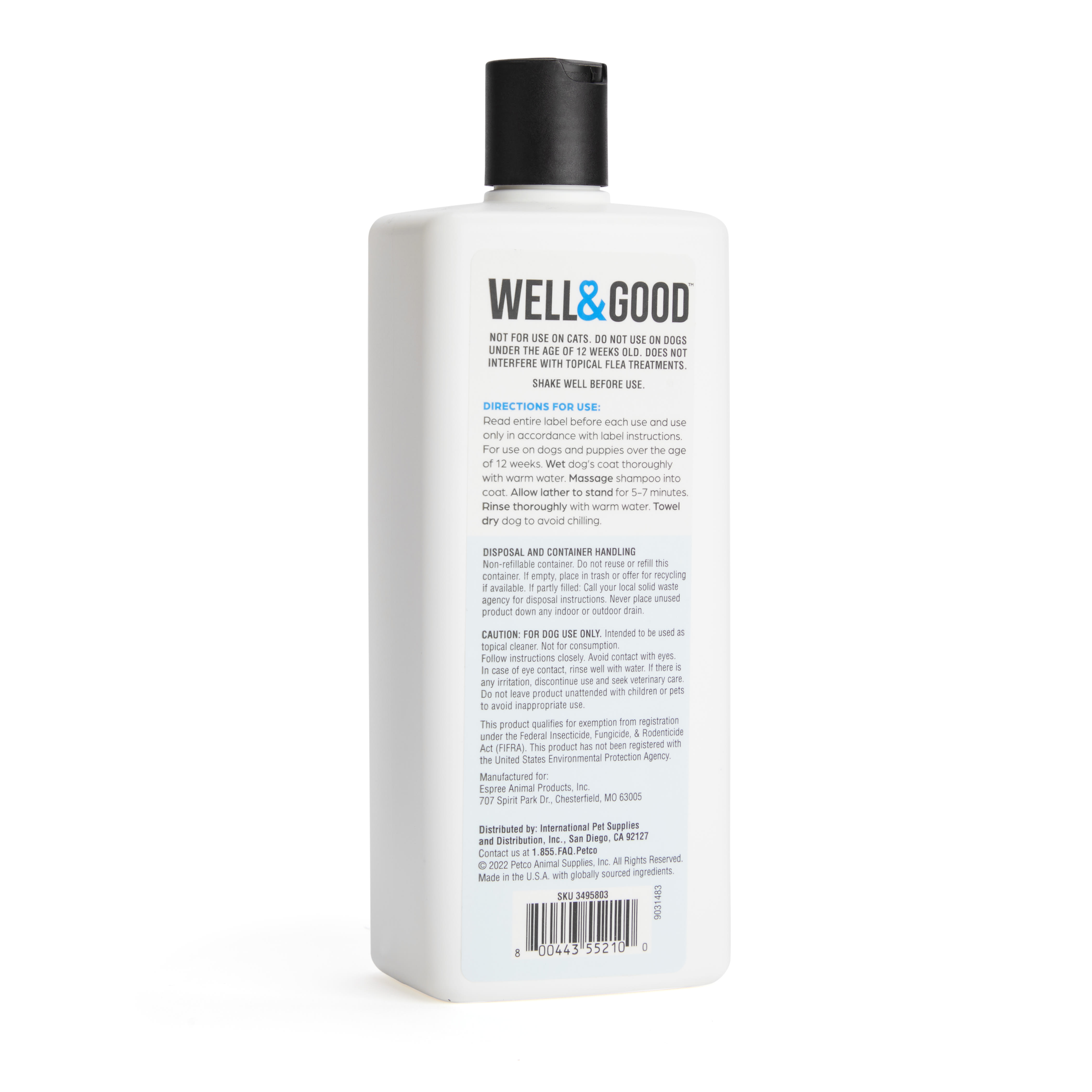 Well  Good Natural Flea and Tick Dog Shampoo， 16 fl. oz.