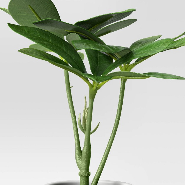 Mini Tabletop Schefflera Artificial Plant - Quicskcart