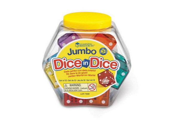 Learning Resources LER7699 Jumbo Dice in Dice