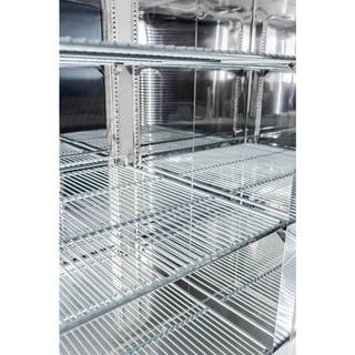 SABA 54 in. W 47 cu. ft. Two Glass Door Display Commercial Reach In Upright Refrigerator in Stainless Steel S-47RG