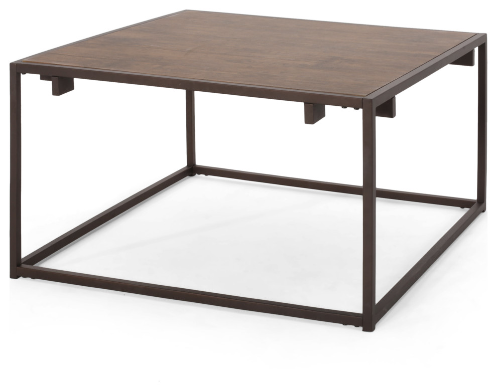 Fortson Modern Industrial Coffee Table   Industrial   Coffee Tables   by GDFStudio  Houzz