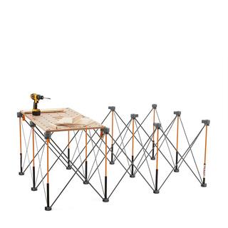 BORA 30 in. x 48 in. x 72 in. Steel Centipede Work Support Sawhorse with Accessories CK12S