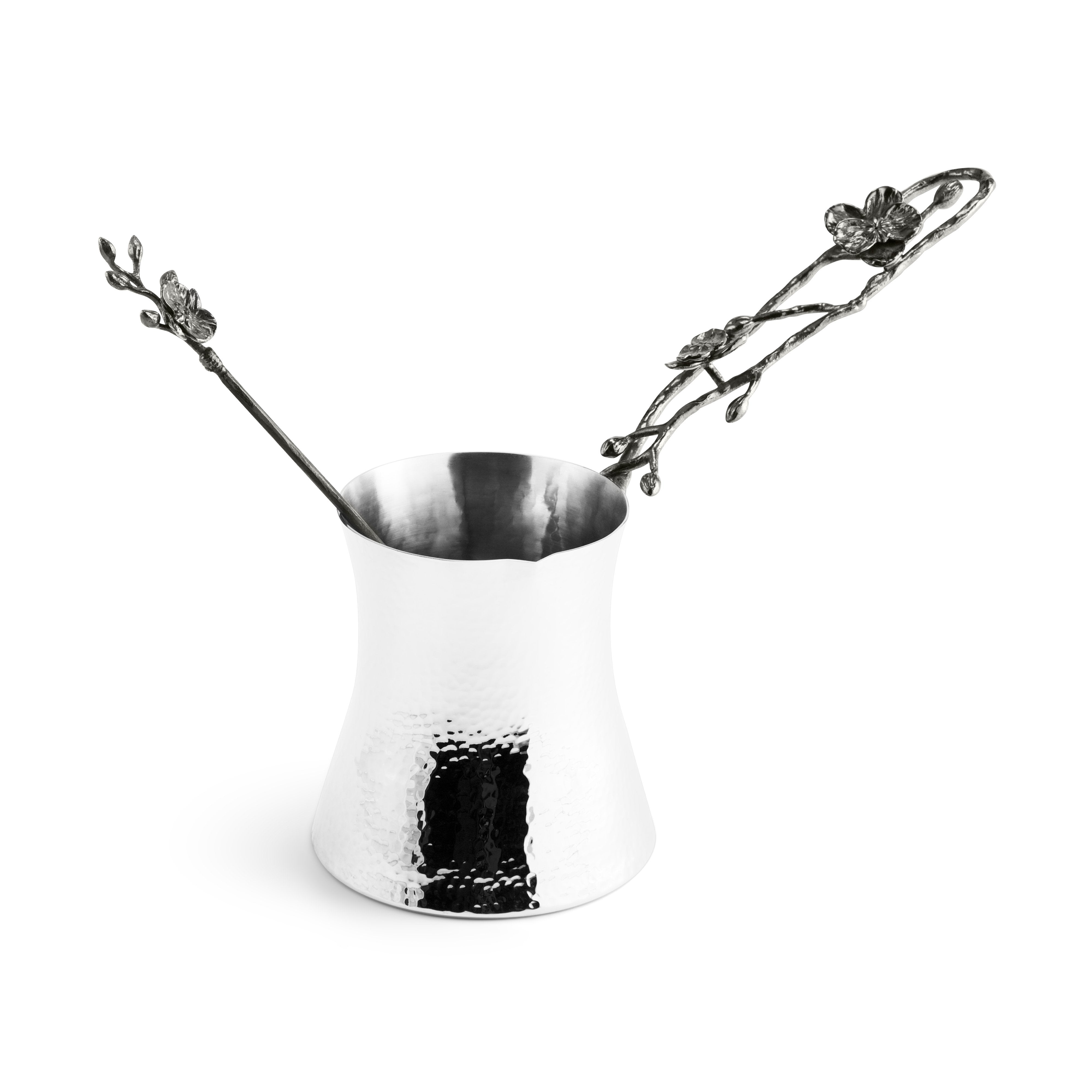 Black Orchid Coffee Pot with Spoon