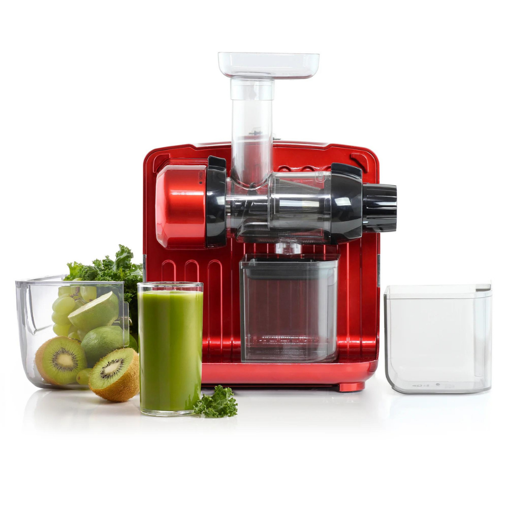 Omega Slow Masticating And Cold Press Juicer， Red JCUBE500RD - Kejku