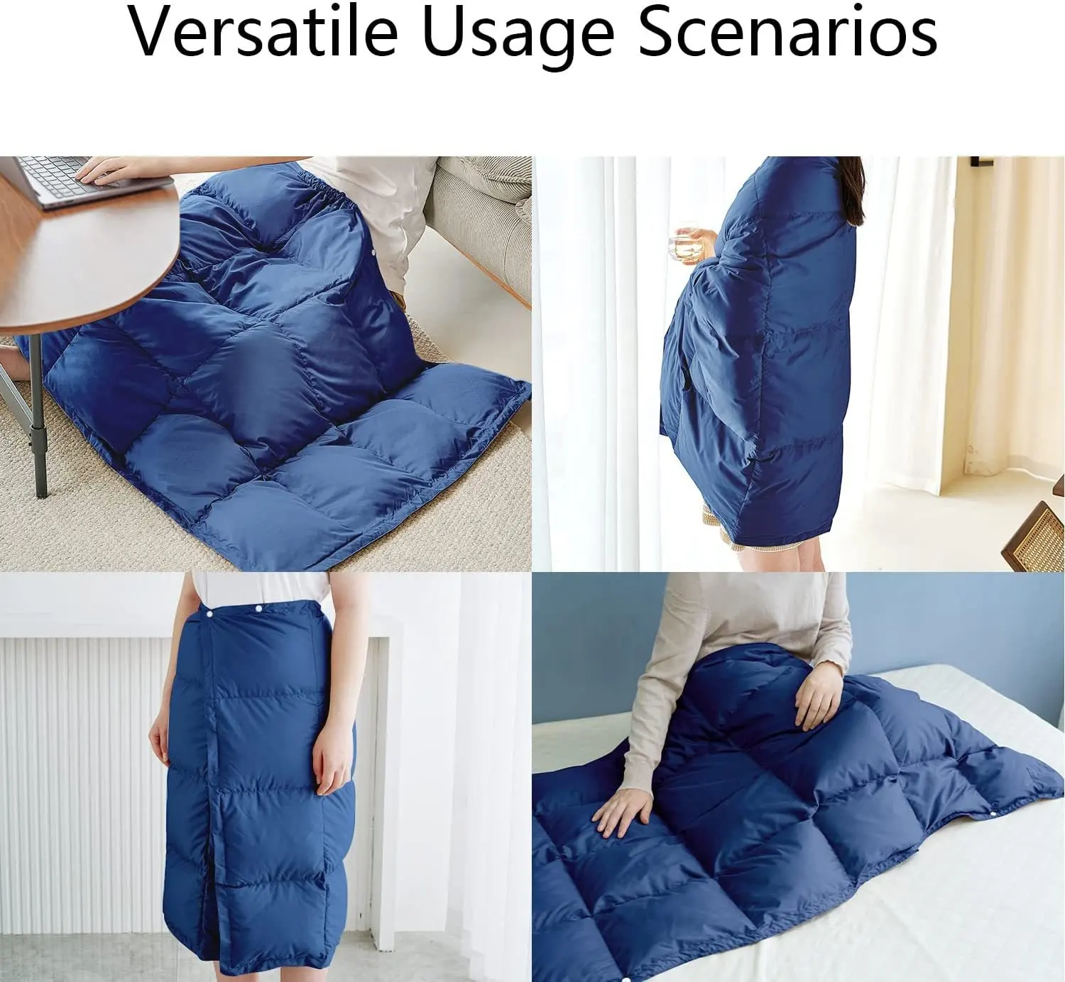 Outdoor camping warm blanket portable waterproof hiking wearable blanket Lightweight warm blanket for office