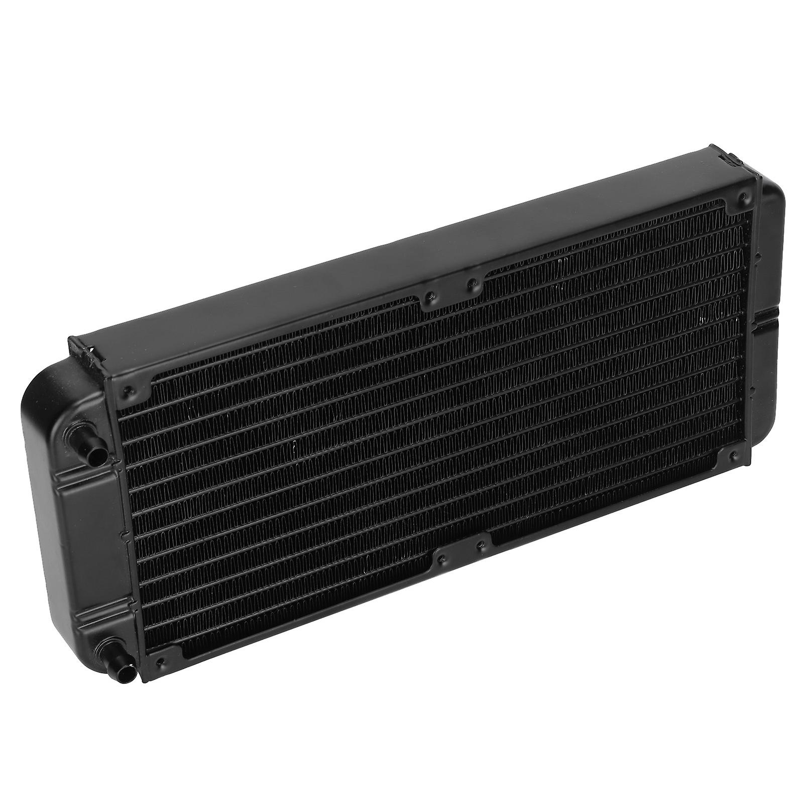 Aluminum Radiator Good Heat Dissipation 18 Heat Dissipating Tubes Low Noise G 1/4 Screw Thread Aluminum Heat Exchanger