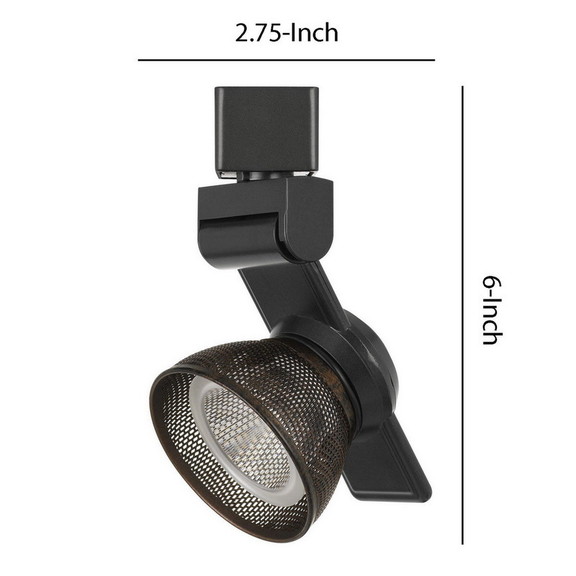 Benjara BM220789 12W Integrated LED Metal Track Fi...