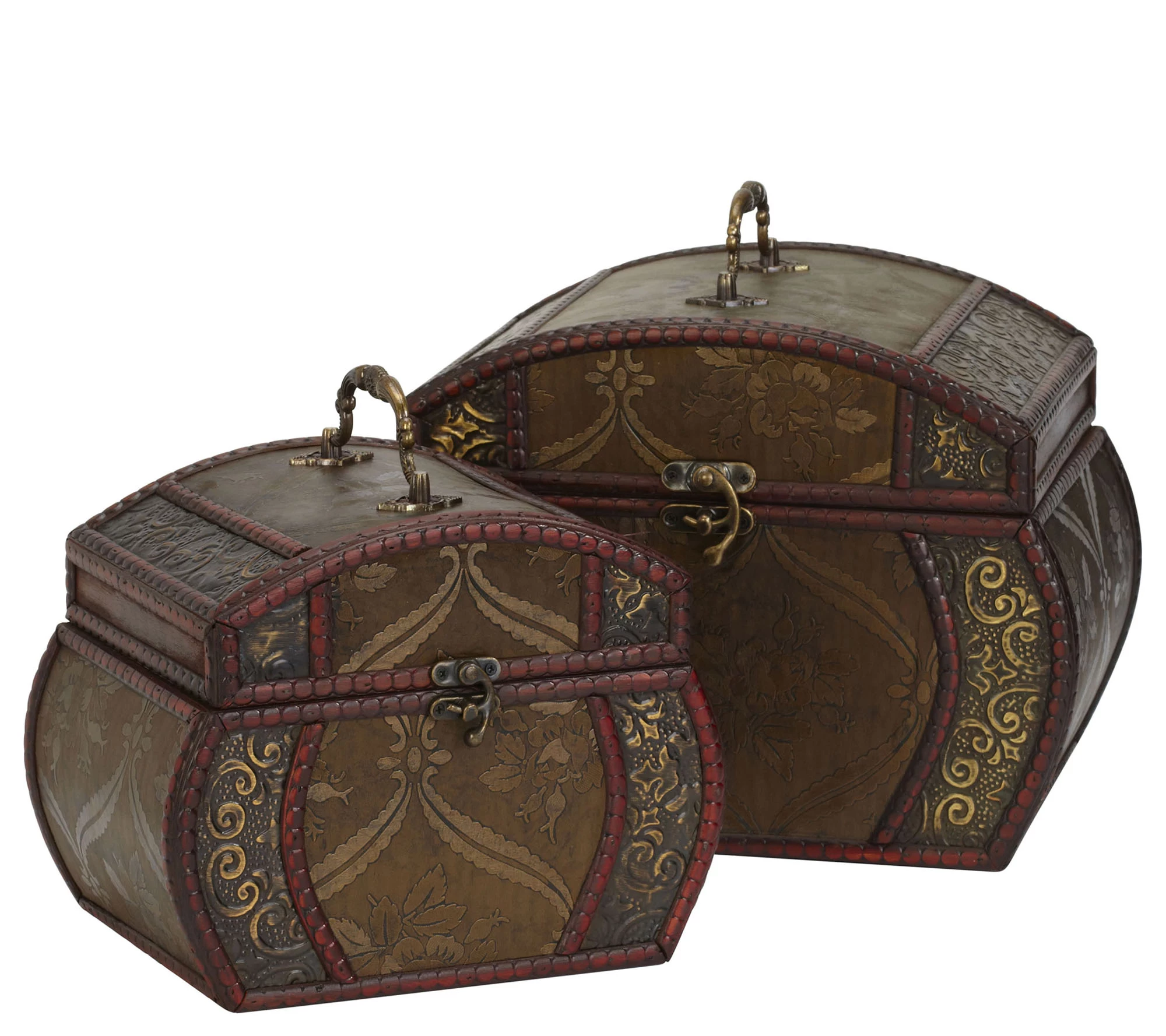 Decorative Chests Set of 2 by Nearly Natural