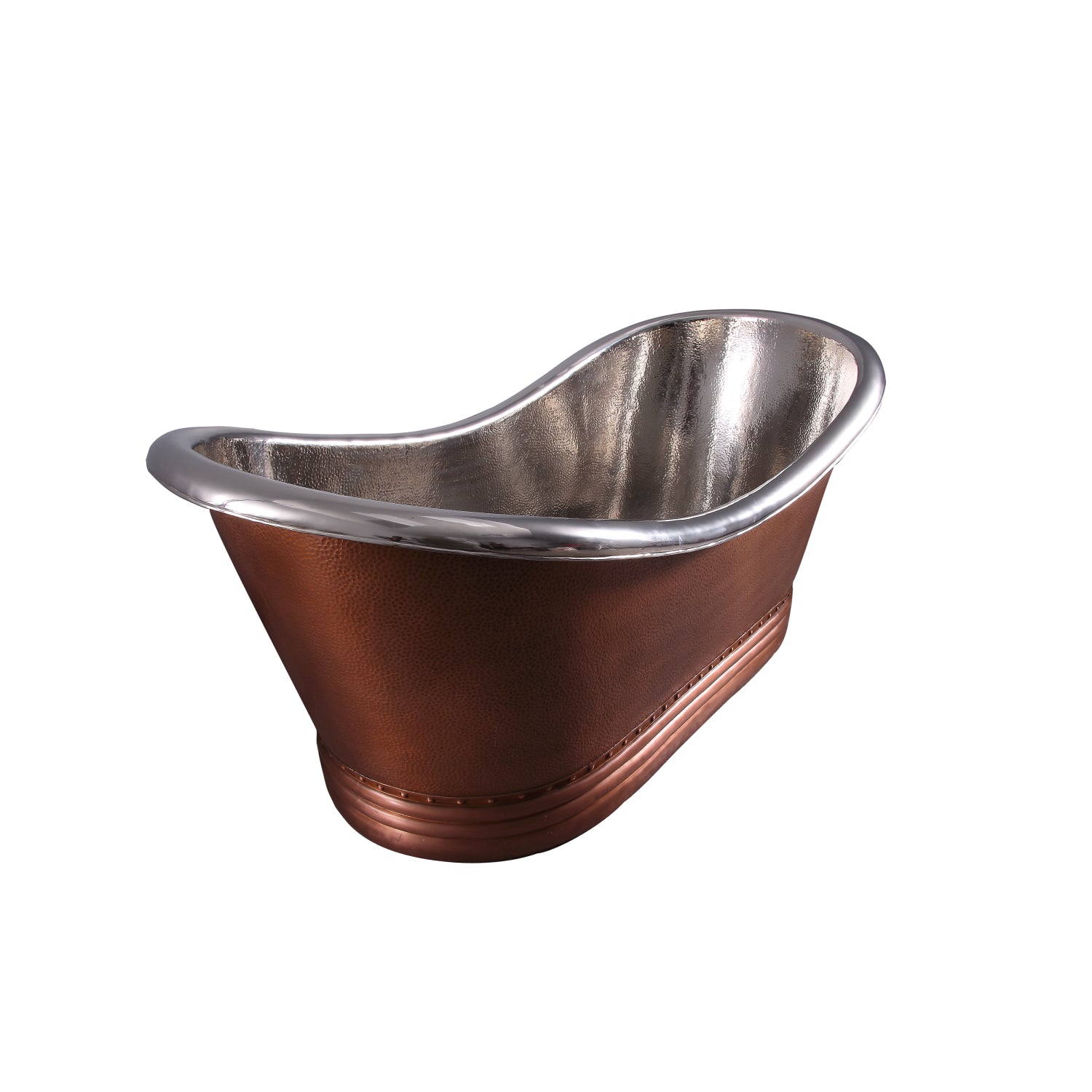 Ashton 72″ Copper Double Slipper Tub