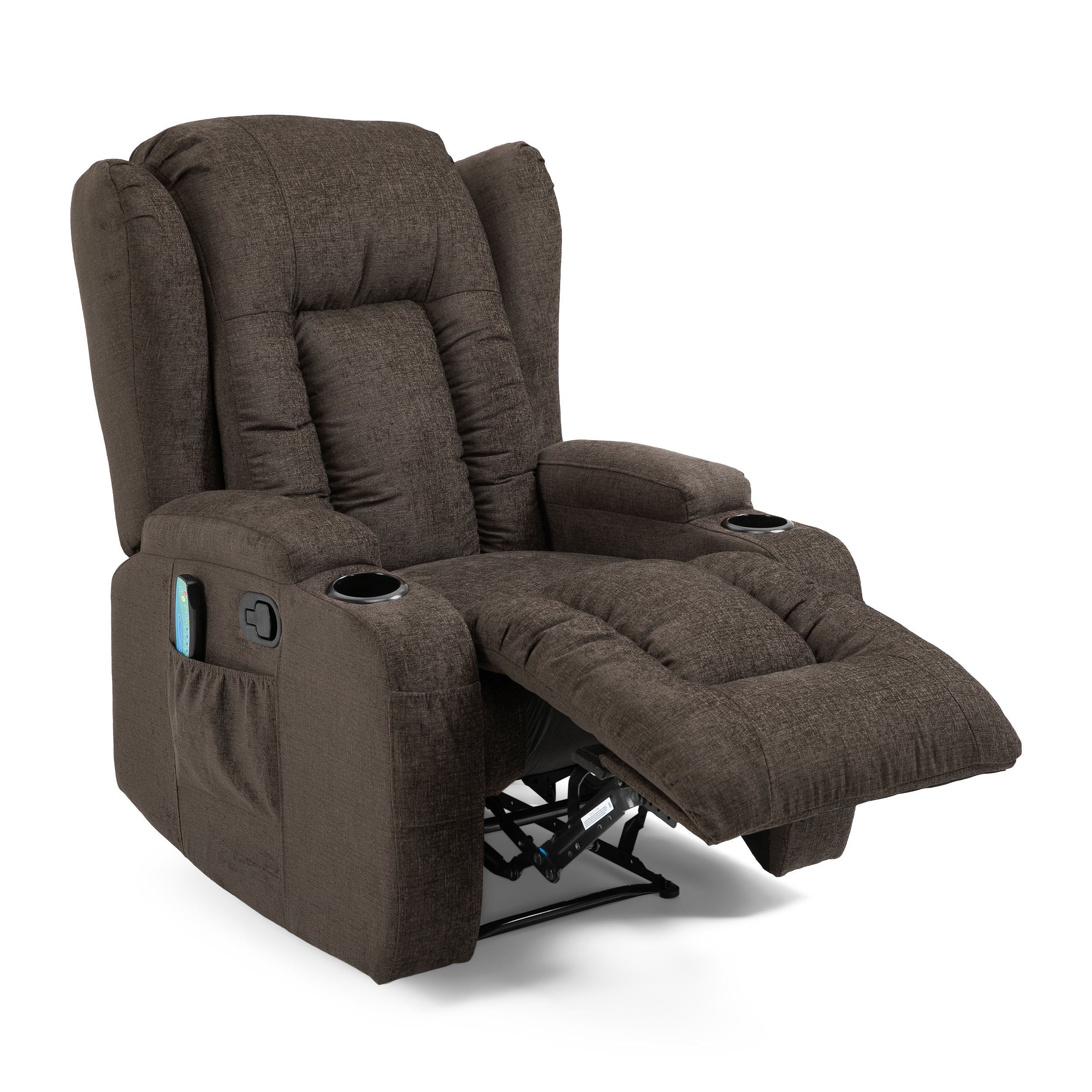 Ellerslie Contemporary Pillow Tufted Massage Recliner