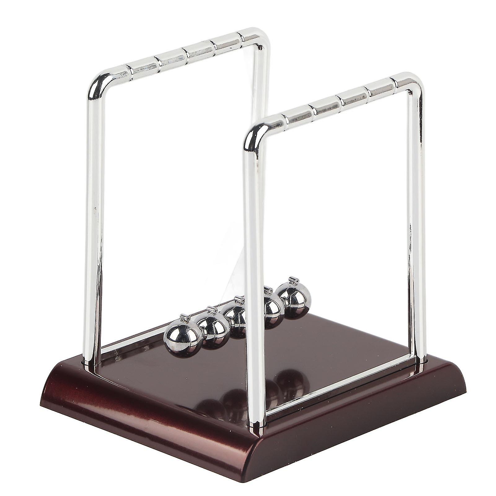 Square Shape nce Pendulum Ball Toy Home Office Desk Table Ornament Gift (M)